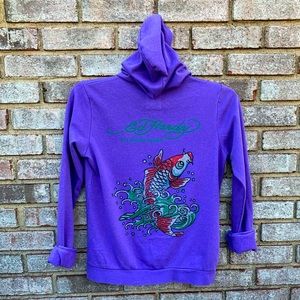 Ed Hardy Zip Up Sweatshirt